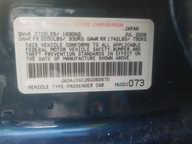 2016 MITSUBISHI LANCER ES JA3AJ26E26U060670