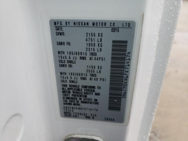 2015 NISSAN NV200 3N6CM0KN6FK714174