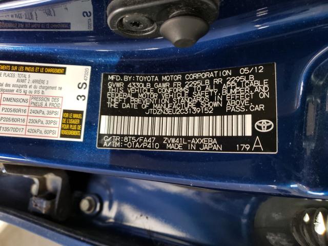 2012 TOYOTA PRIUS V JTDZN3EU2C3139152