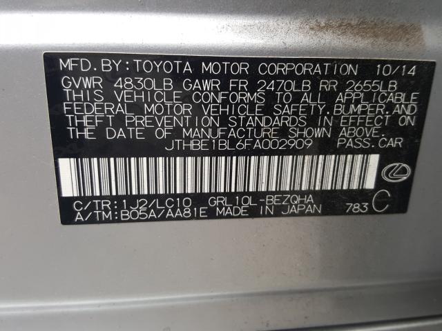 2015 LEXUS GS 350 JTHBE1BL6FA002909