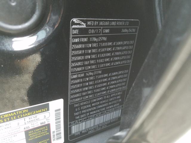 2018 JAGUAR F-PACE PRE SADCJ2FX6JA268156