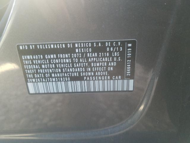 2013 VOLKSWAGEN JETTA BASE 3VW2K7AJ7DM318250