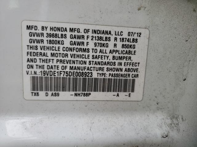 2013 ACURA ILX 20 TEC 19VDE1F75DE008923