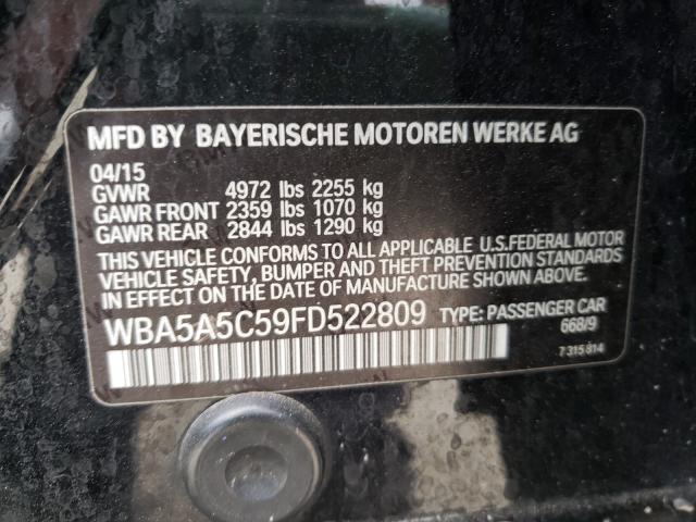 2015 BMW 528 I WBA5A5C59FD522809
