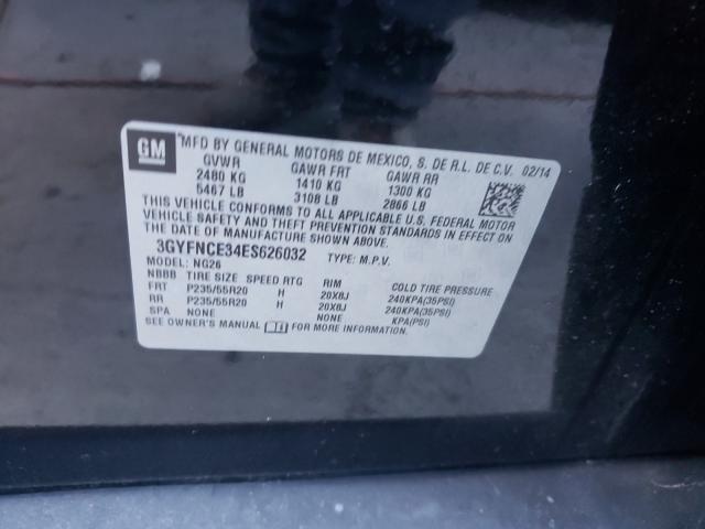 2014 CADILLAC SRX PERFOR 3GYFNCE34ES626032