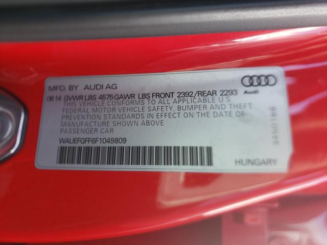 2015 AUDI A3 PREMIUM WAUEFGFF6F1049809