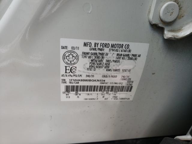 2011 FORD EXPLORER 1FMHK8B80BGA36534