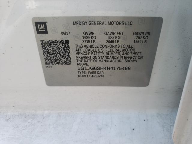 2017 CHEVROLET SONIC 1G1JG6SH4H4175466