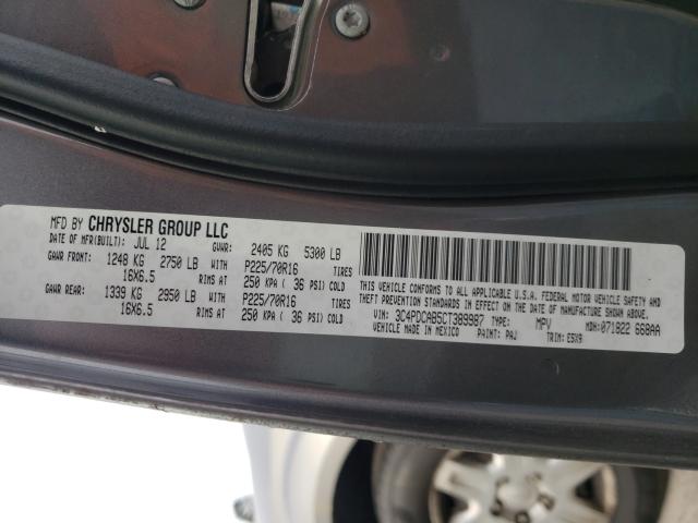 2012 DODGE JOURNEY SE 3C4PDCAB5CT389987