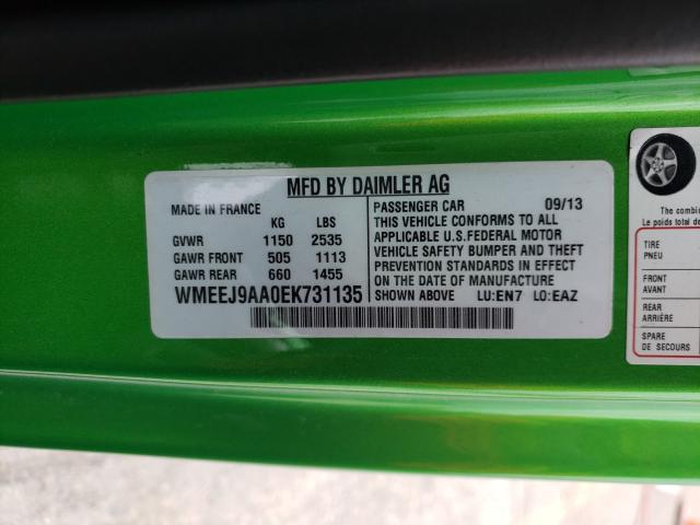2014 SMART FORTWO WMEEJ9AA0EK731135