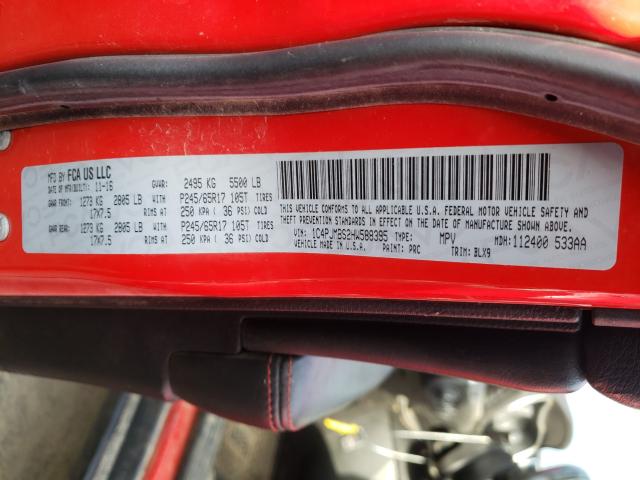 2017 JEEP CHEROKEE T 1C4PJMBS2HW588395