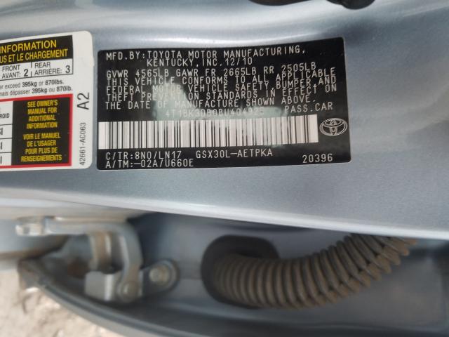 2011 TOYOTA AVALON BAS 4T1BK3DB0BU404925