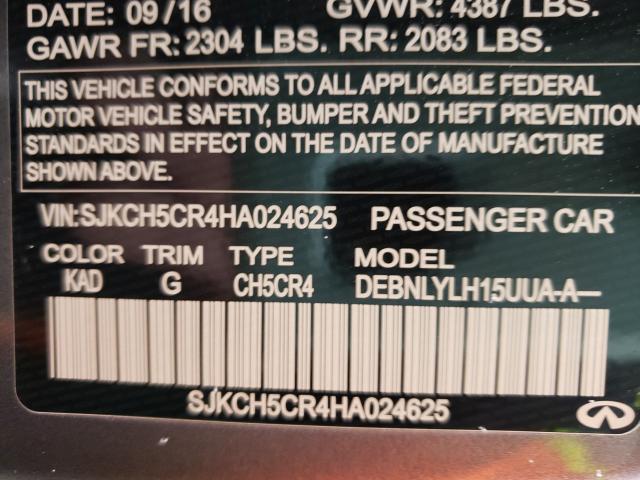 2017 INFINITI QX30 BASE SJKCH5CR4HA024625