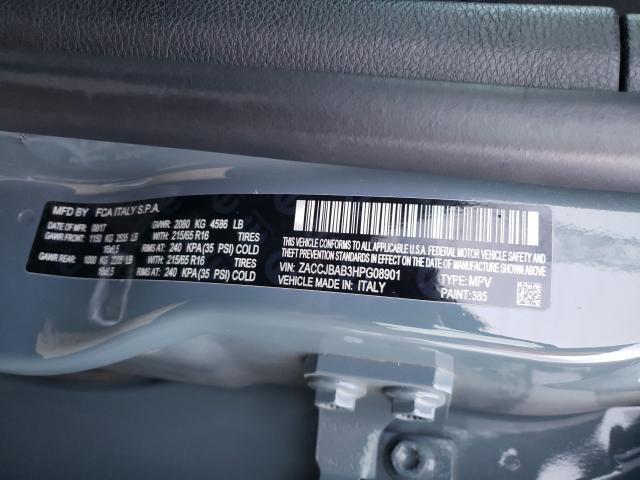 2017 JEEP RENEGADE S ZACCJBAB3HPG08901