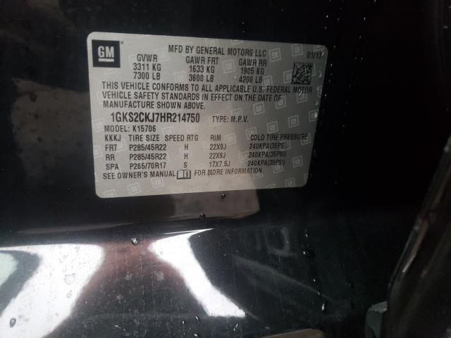 2017 GMC YUKON DENA 1GKS2CKJ7HR214750