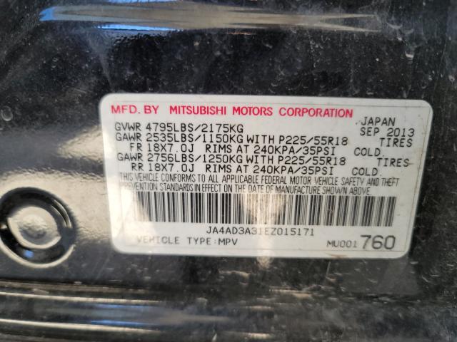 2014 MITSUBISHI OUTLANDER JA4AD3A31EZ015171