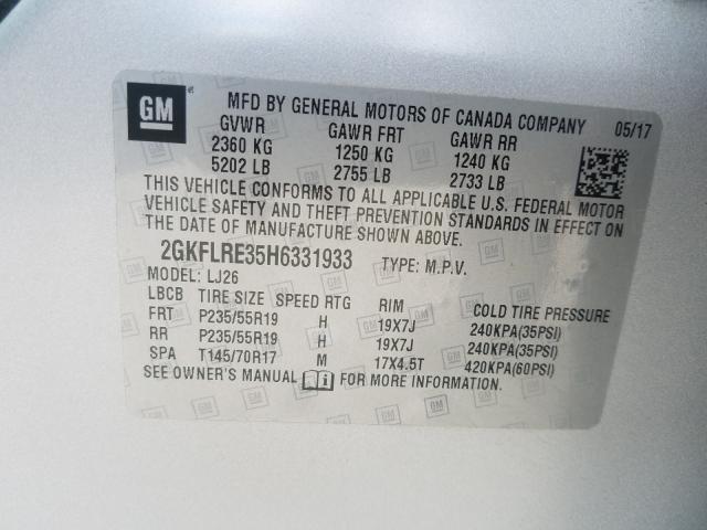 2017 GMC TERRAIN DE 2GKFLRE35H6331933