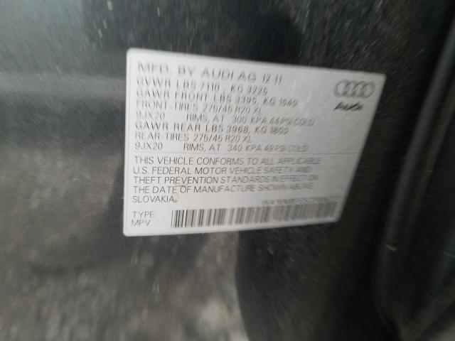 2012 AUDI Q7 WA1VMBFE5CD006277