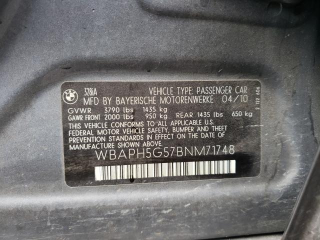 2011 BMW 328 I SULE WBAPH5G57BNM71748