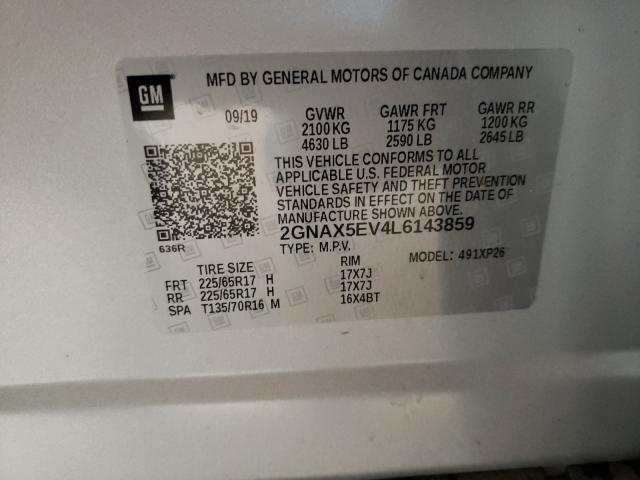 2020 CHEVROLET EQUINOX 2GNAX5EV4L6143859