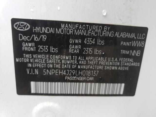2020 HYUNDAI SONATA LIM - 5NPEH4J29LH018137