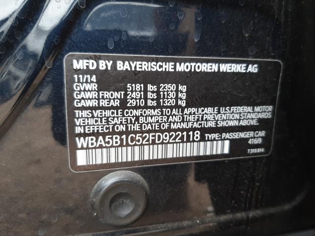 2015 BMW 535 I WBA5B1C52FD922118