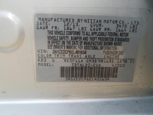 2014 NISSAN VERSA NOTE 3N1CE2CP6EL401634