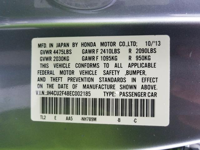 2014 ACURA TSX JH4CU2F48EC002185