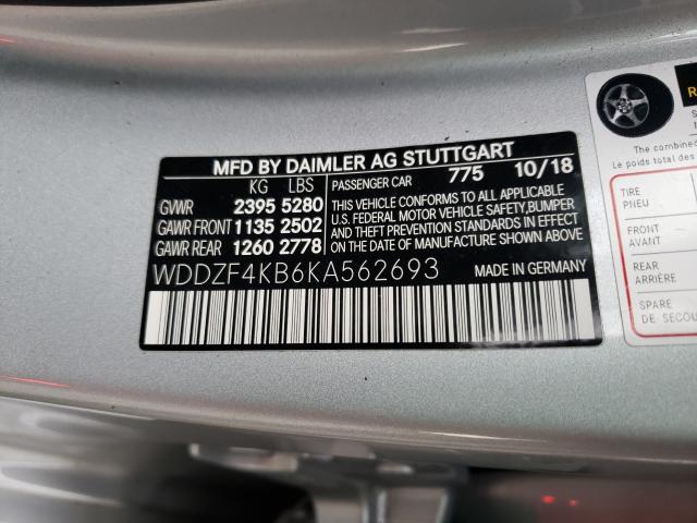 2019 MERCEDES-BENZ E 300 4MAT WDDZF4KB6KA562693