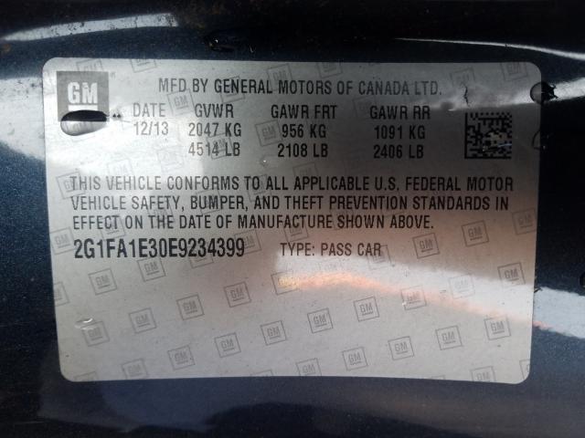 2014 CHEVROLET CAMARO LS 2G1FA1E30E9234399