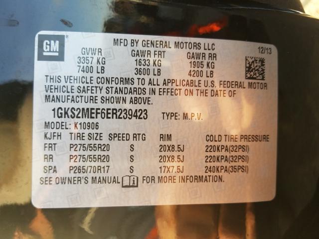 2014 GMC YUKON XL D 1GKS2MEF6ER239423