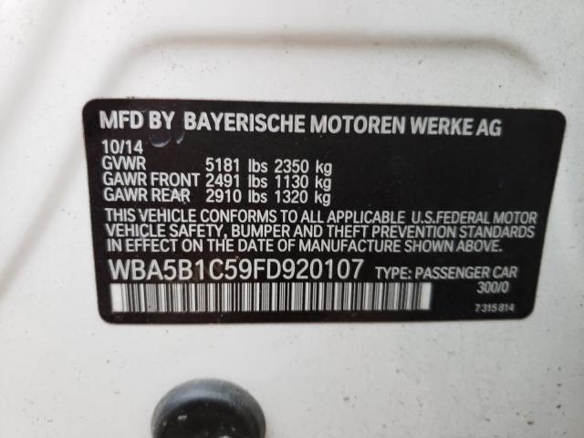 2015 BMW 535 I WBA5B1C59FD920107
