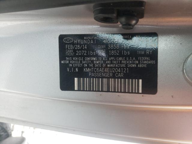 2014 HYUNDAI VELOSTER T KMHTC6AE4EU204121