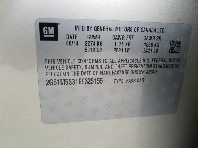 2014 CADILLAC XTS LUXURY 2G61M5S31E9325155