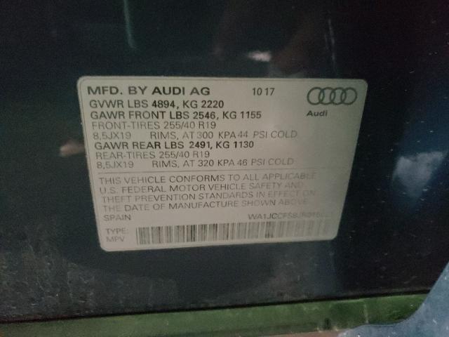 2018 AUDI Q3 PREMIUM WA1JCCFS8JR015021