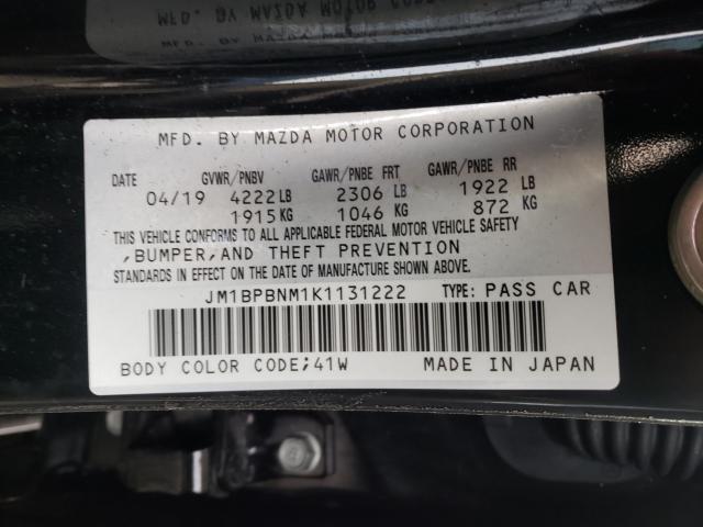 2019 MAZDA 3 PREMIUM JM1BPBNM1K1131222