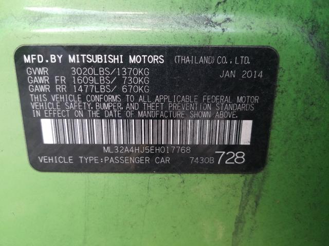 2014 MITSUBISHI MIRAGE ES ML32A4HJ5EH017768