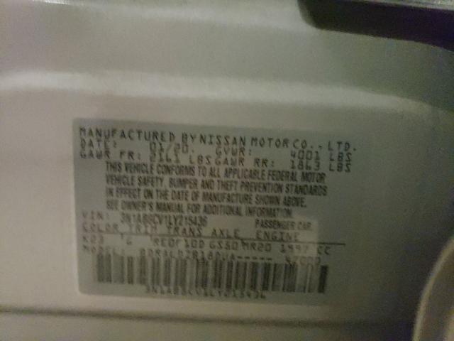 2020 NISSAN SENTRA SV 3N1AB8CV1LY215436