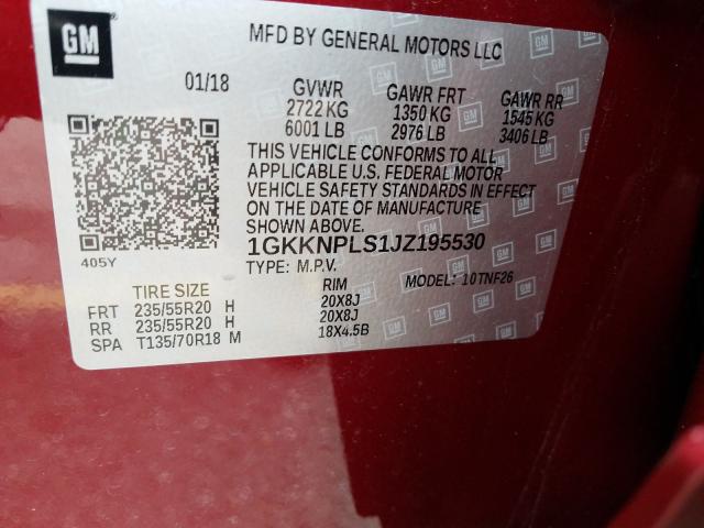 2018 GMC ACADIA DEN 1GKKNPLS1JZ195530