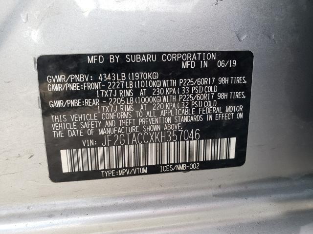 2019 SUBARU CROSSTREK JF2GTACCXKH357046