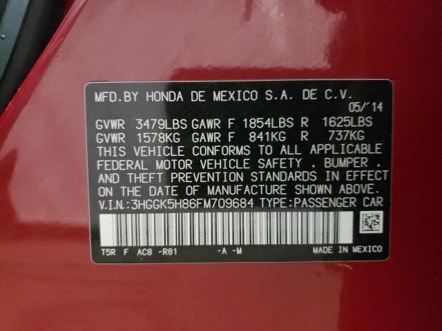 2015 HONDA FIT EX 3HGGK5H86FM709684