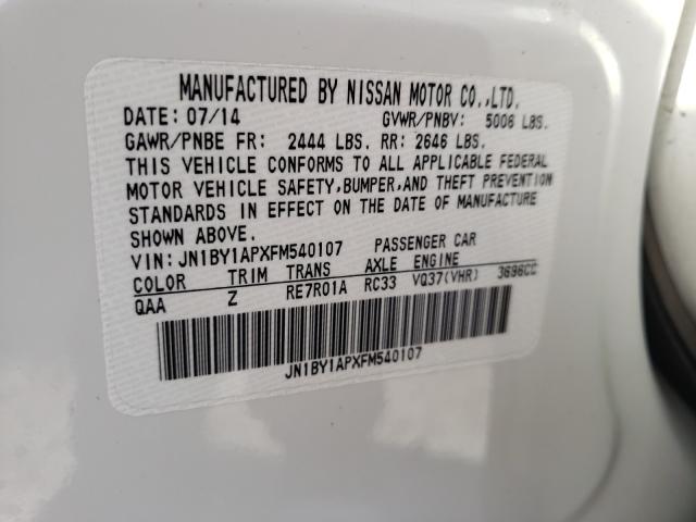 2015 INFINITI Q70 3.7 JN1BY1APXFM540107