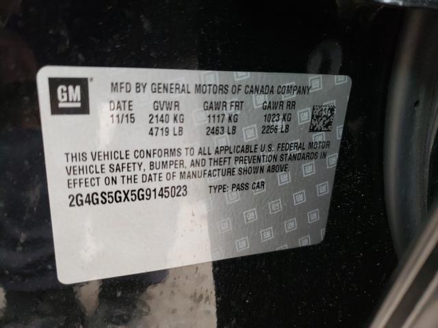 2016 BUICK REGAL PREM 2G4GS5GX5G9145023