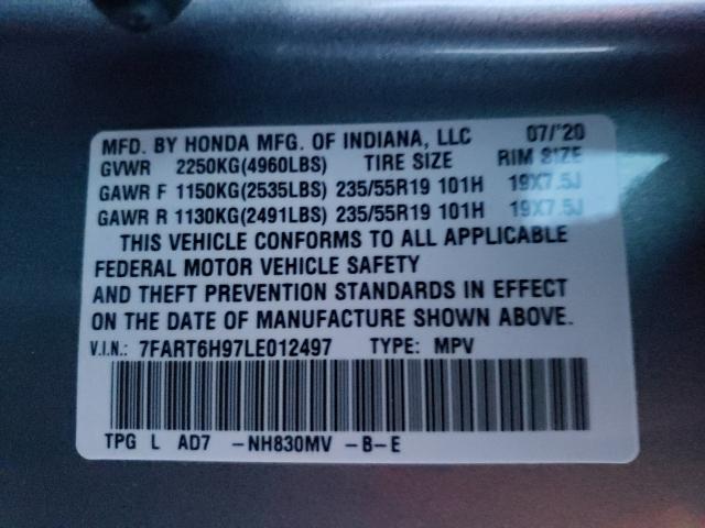 2020 HONDA CR-V TOURI 7FART6H97LE012497