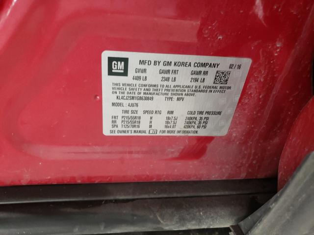 2016 BUICK ENCORE SPO KL4CJ2SM1GB630849