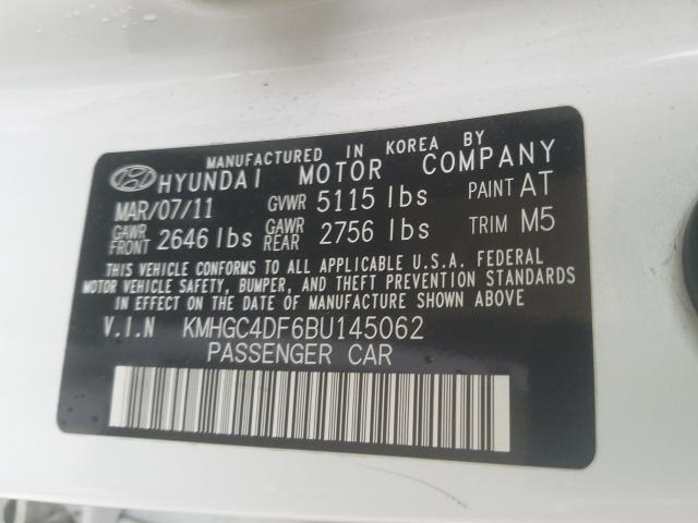 2011 HYUNDAI GENESIS 4. KMHGC4DF6BU145062
