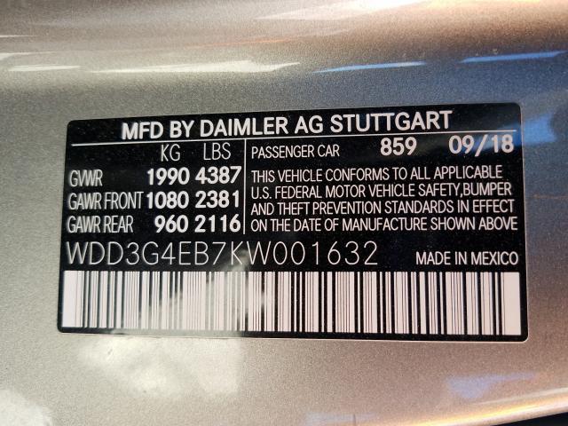 2019 MERCEDES-BENZ A 220 WDD3G4EB7KW001632