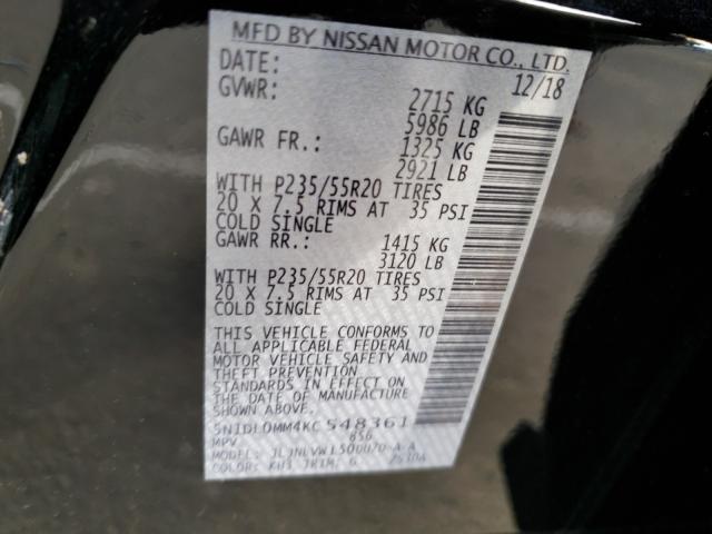 2019 INFINITI QX60 LUXE 5N1DL0MM4KC548361