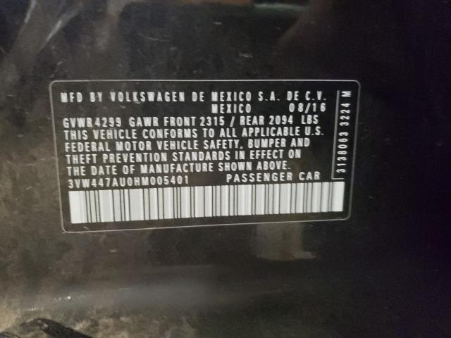 2017 VOLKSWAGEN GTI S/SE 3VW447AU0HM005401