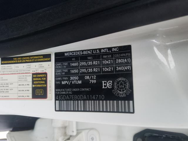 2013 MERCEDES-BENZ ML 63 AMG 4JGDA7EB0DA114710